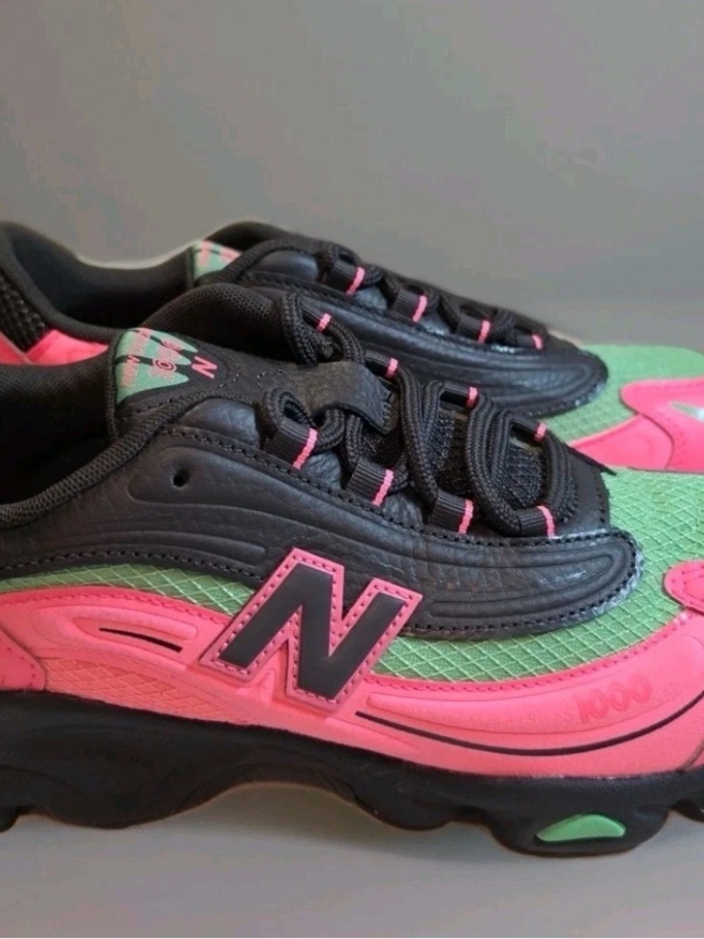 New Balance  Black, Pink & Green
